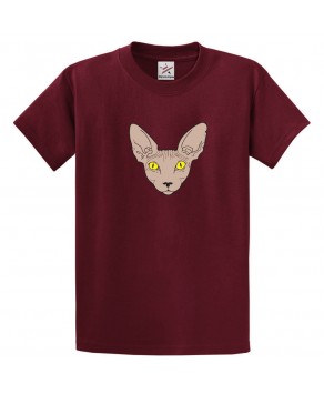 Sphynx Cat Unisex Classic Kids and Adults T-Shirt
